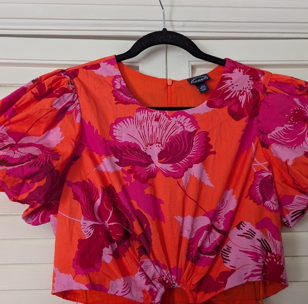 Scoop Tropical Floral Dress - Picture 2 of 9